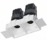 Downlight cuadrado doble sin marco