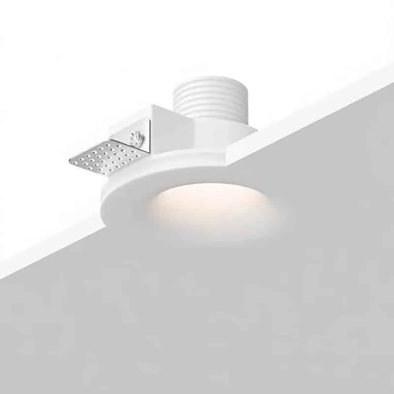 Downlights con aro de yeso y módulo extraíble