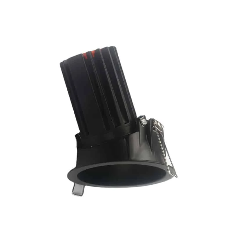 Downlight inclinable negro