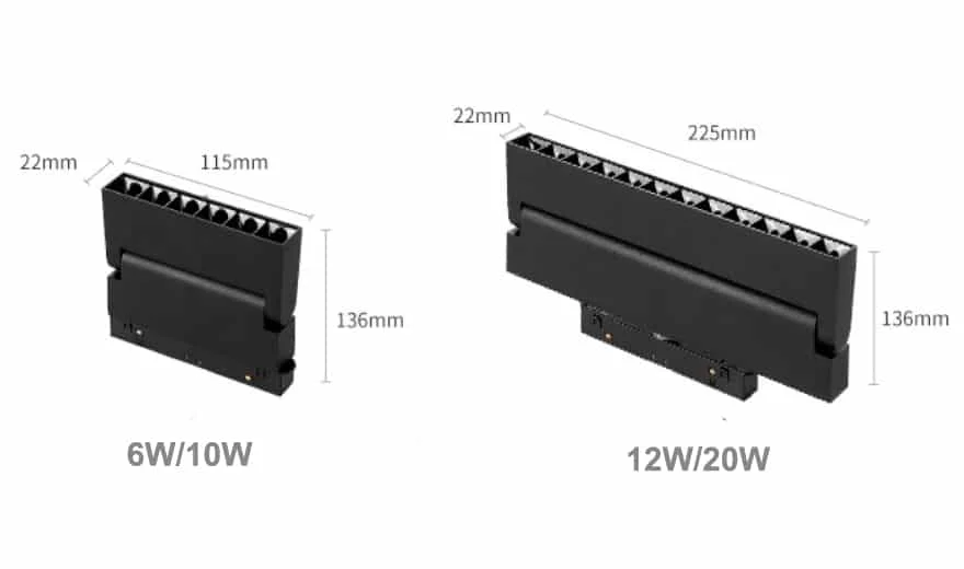 Foco orientable plegable magnético