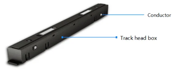 Caja de cabezal de carril magnético