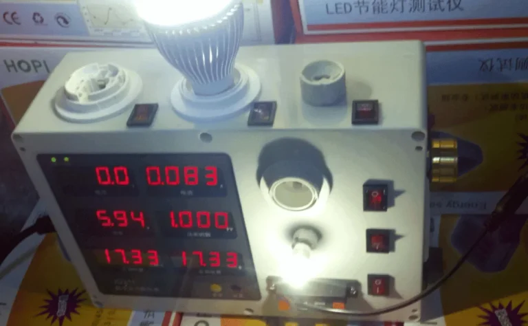 Factor de potencia de las luces LED