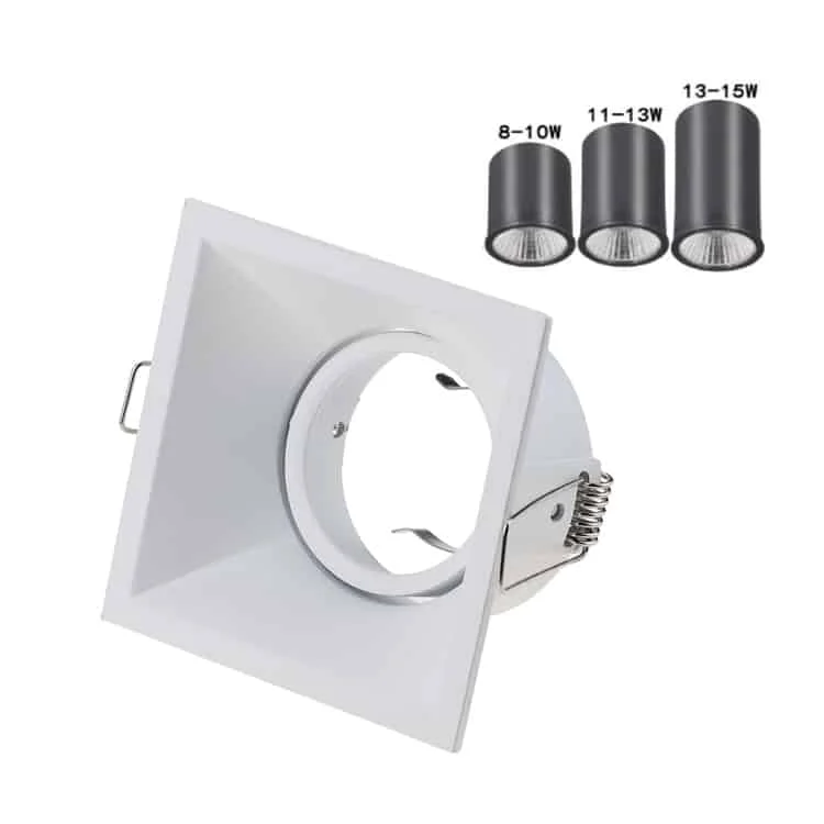 Downlights cuadrados GU10