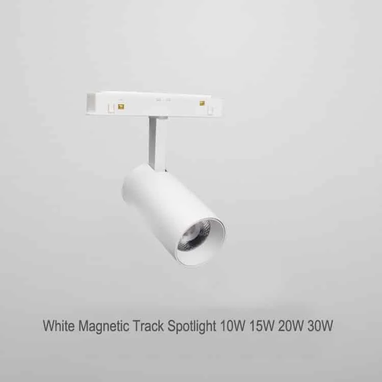 lámpara de pista magnética blanca