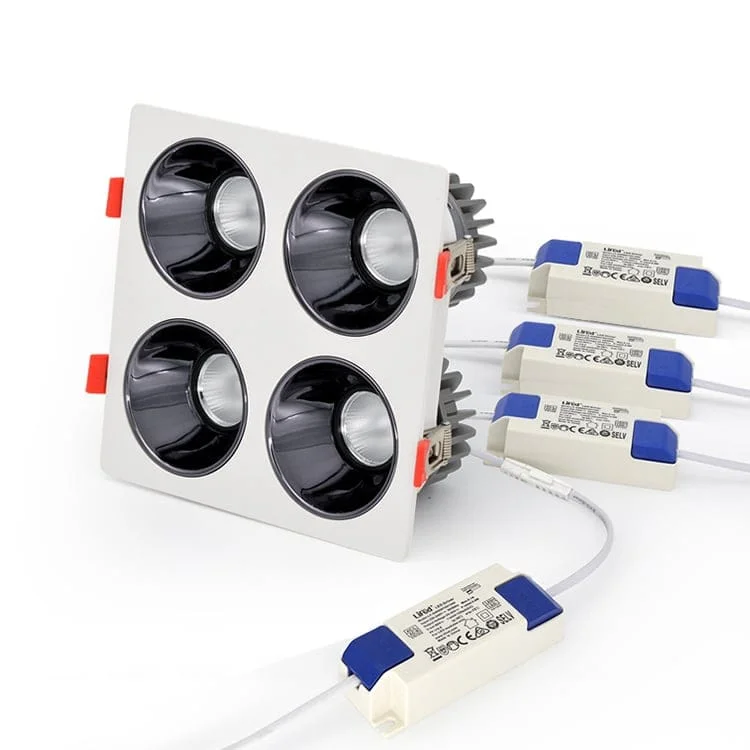Downlights LED empotrables múltiples