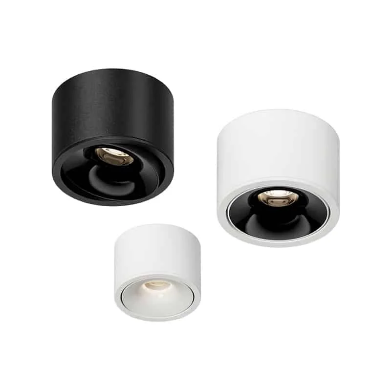 Mini foco orientable de superficie 7W-12W | Giro de haz 25°
