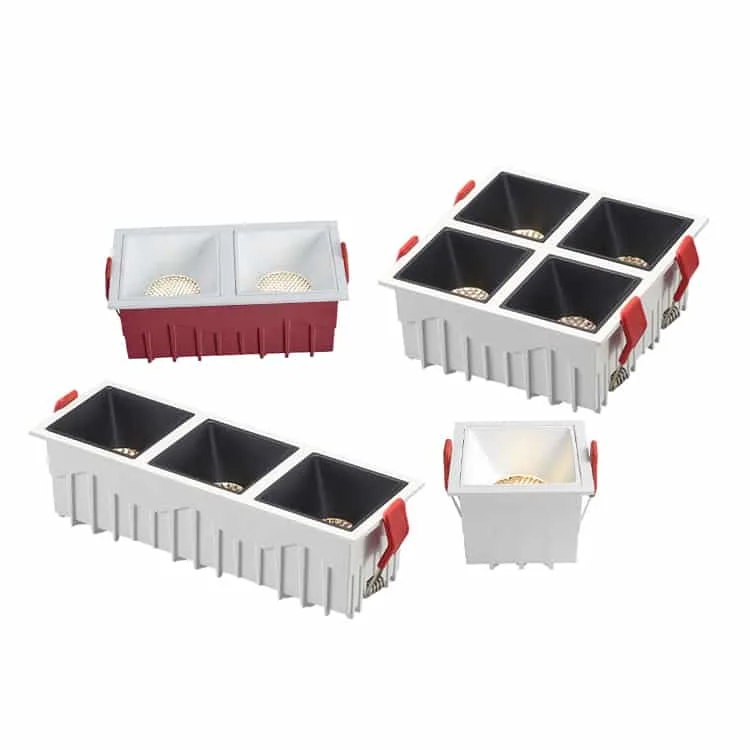 Accesorio downlight con rejilla antideslumbrante