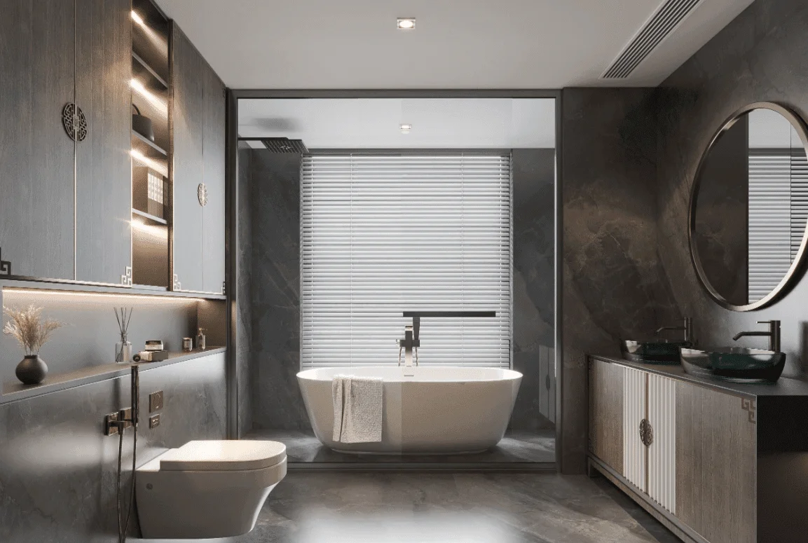 Idea de iluminación del baño