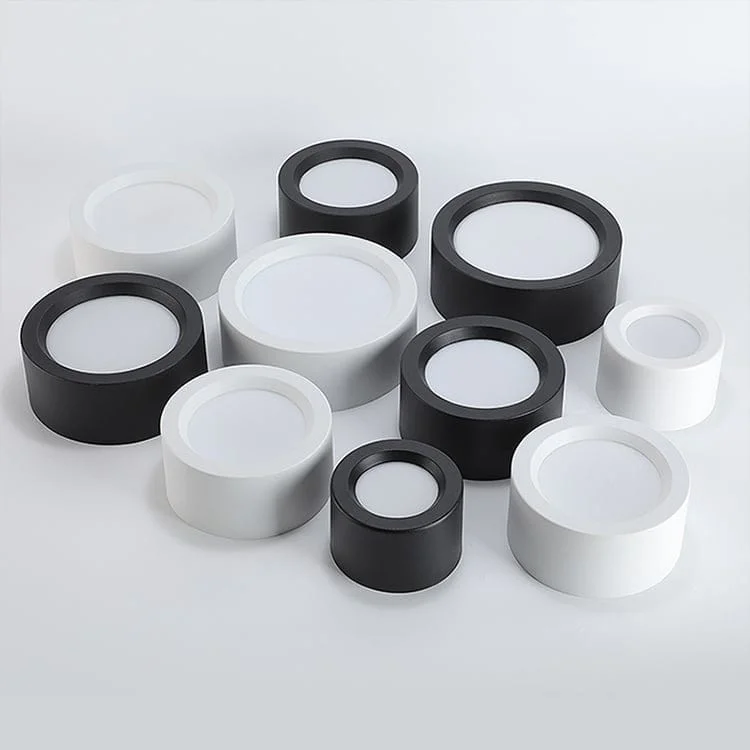 Downlights superficie negra LED