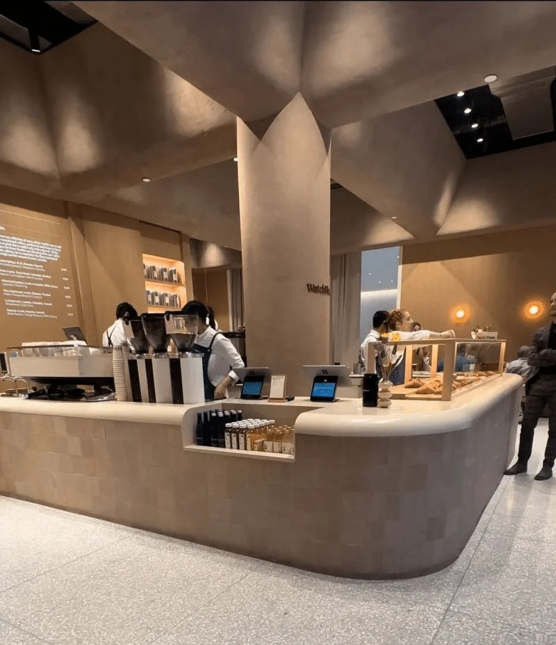 Iluminación de cafetería