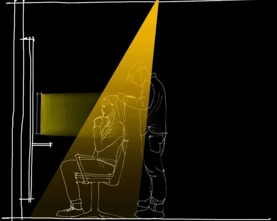Iluminación del área de corte