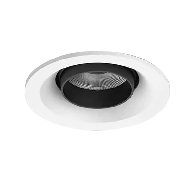 Downlight tipo ojo de buey con inclinación de 30°