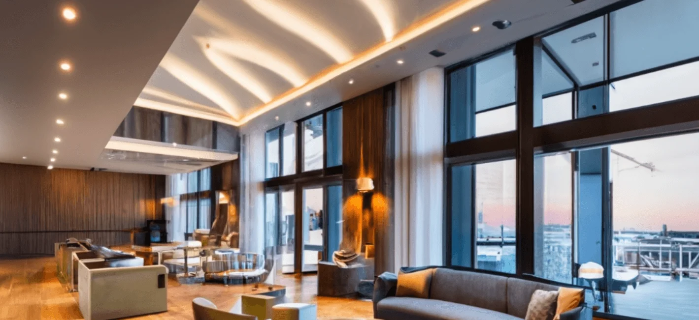 Aplicación de downlight para hotel LED