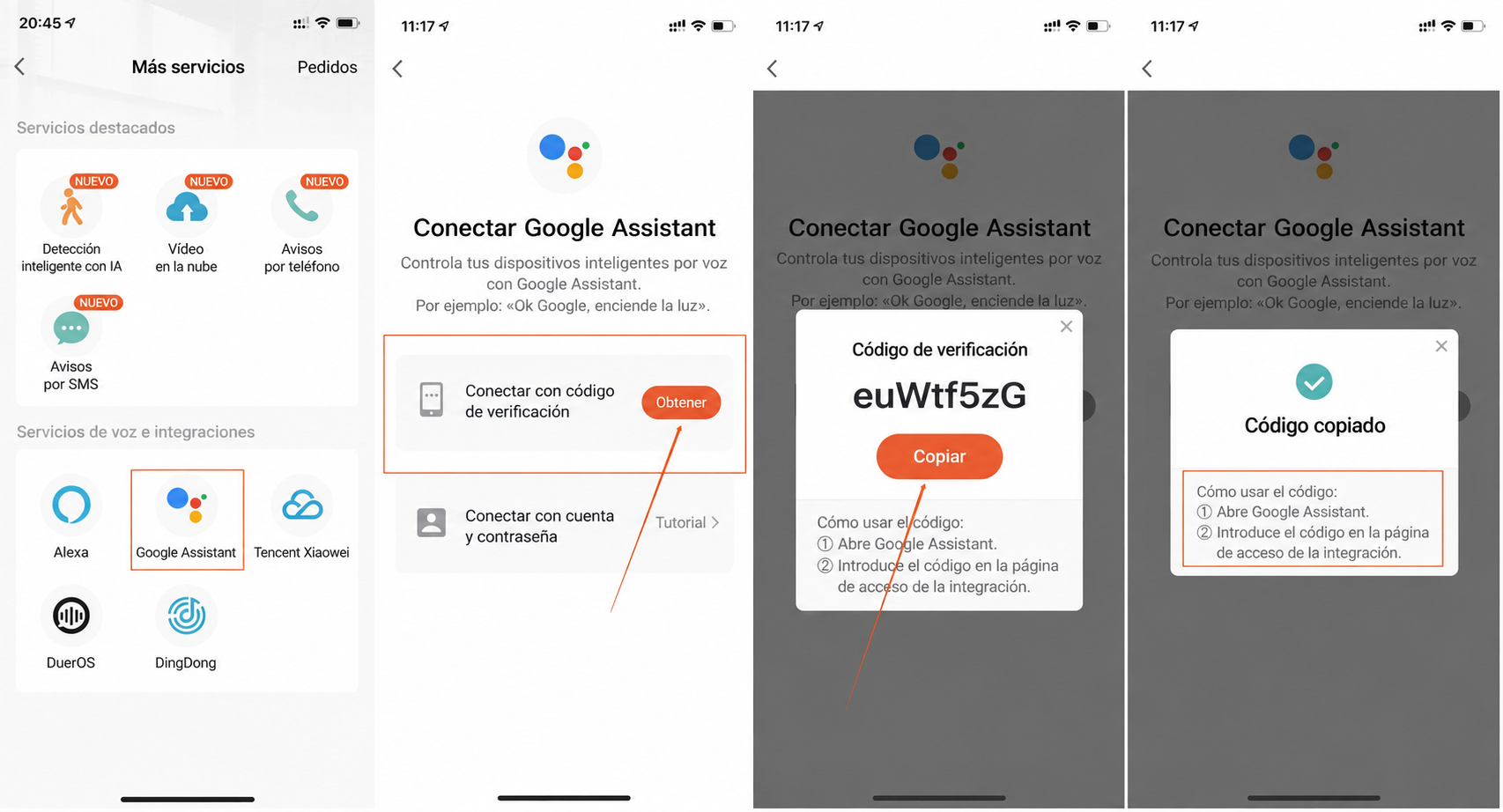 Conectar la aplicación Tuya con Google Assistant