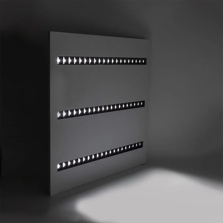 Luminaria de techo con rejilla LED