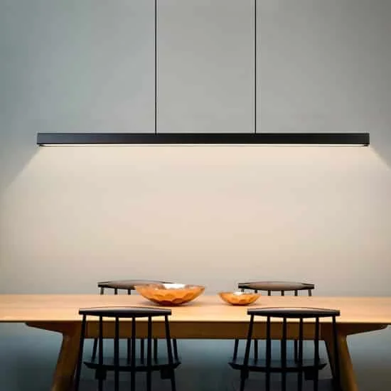 led Luces lineales de suspensión para comedor y cocina.