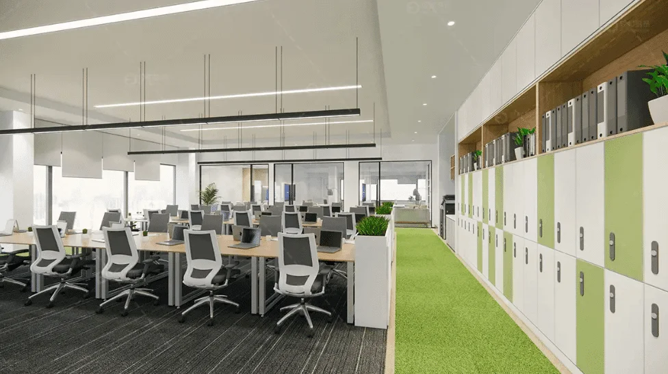 Diseño de iluminación de oficina