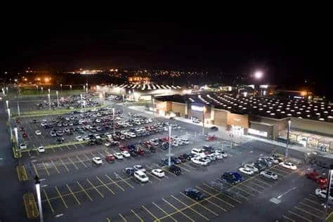 Luces de estacionamiento al aire libre