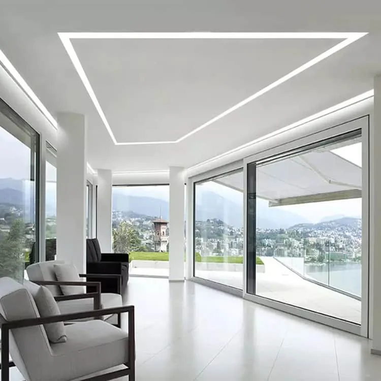 Luces lineales empotradas para edificios comerciales