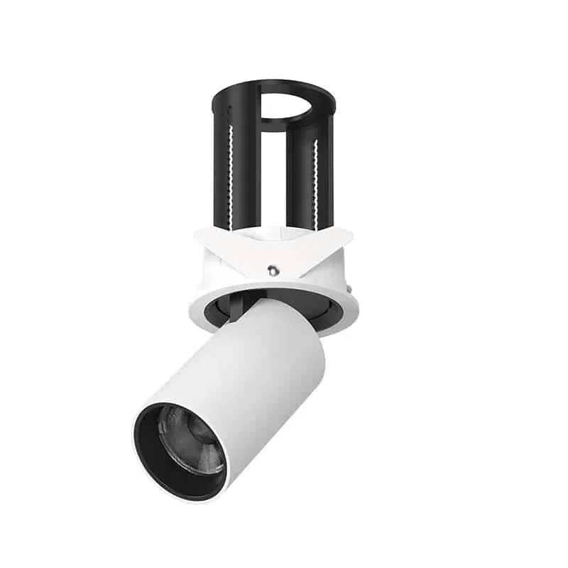 Foco orientable retráctil