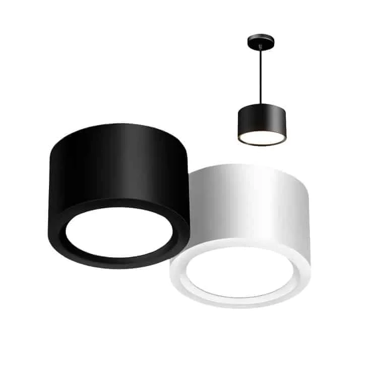 Downlight de superficie con opción de emergencia