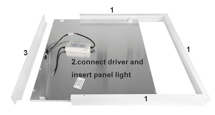 Guía montada en superficie para luces de panel LED