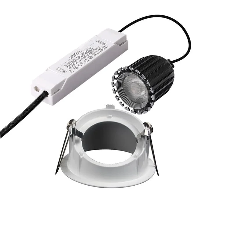 Downlight empotrable inclinable