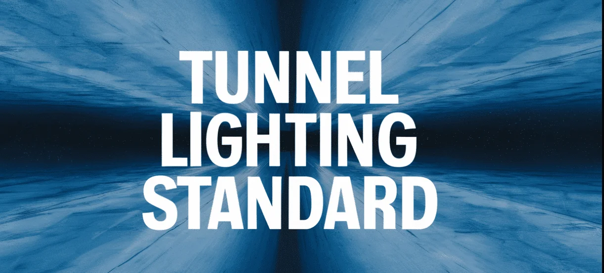 Esquema de iluminación de un túnel