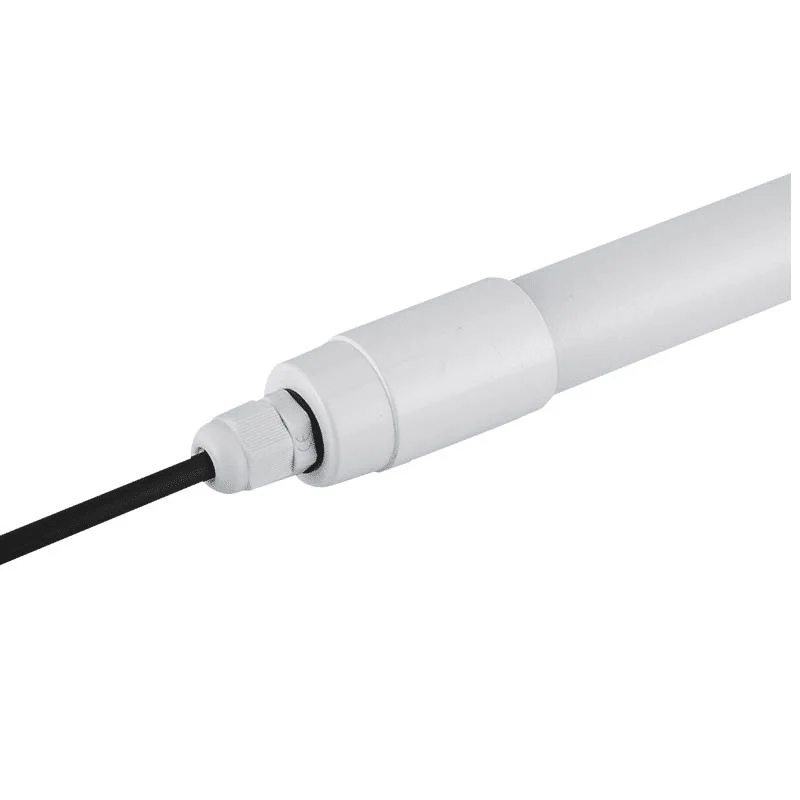 Tubos T8 estancos con entrada de cable protegida